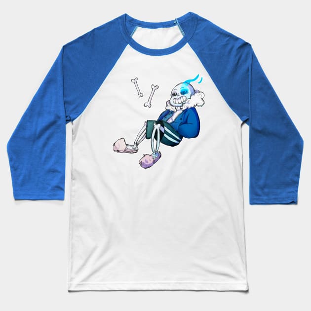 Undertale: Sans Baseball T-Shirt by DeepFriedPaint